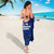 Sharks And American Samoa Sarong Simple Polynesian Blue