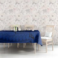 Sharks And American Samoa Tablecloth Simple Polynesian Blue