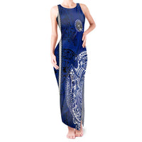 Sharks And American Samoa Tank Maxi Dress Simple Polynesian Blue DT02 Women Blue - Polynesian Pride