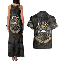 Personalized Shaka Girls America Samoa Couples Matching Tank Maxi Dress and Hawaiian Shirt Tropical Flowers Vintage DT02 - Polynesian Pride