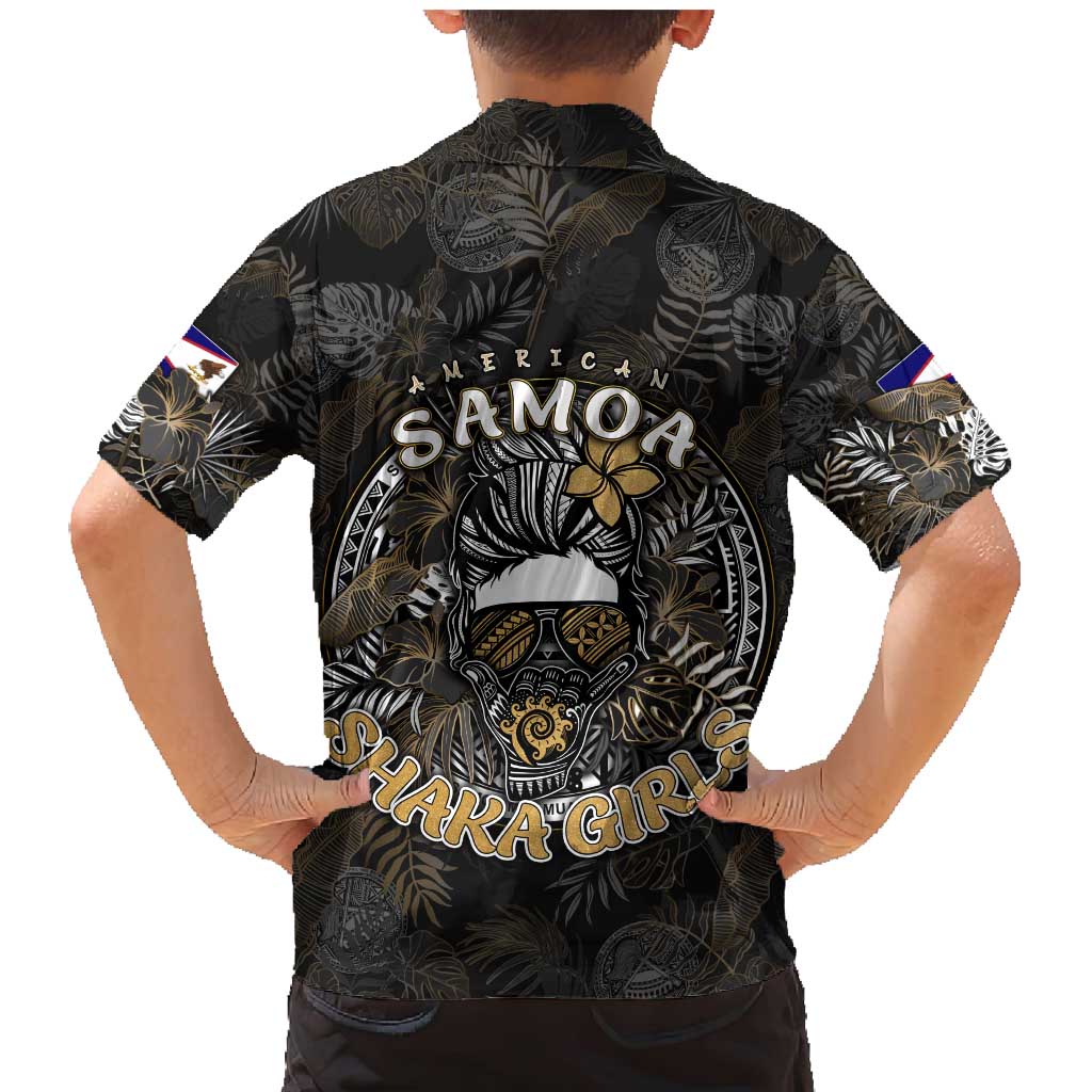 Personalized Shaka Girls America Samoa Family Matching Mermaid Dress and Hawaiian Shirt Tropical Flowers Vintage DT02 - Polynesian Pride