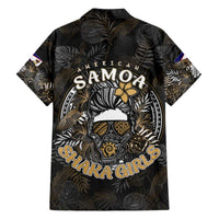 Personalized Shaka Girls America Samoa Family Matching Off Shoulder Short Dress and Hawaiian Shirt Tropical Flowers Vintage DT02 - Polynesian Pride