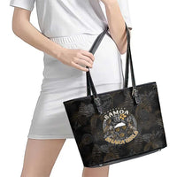 Personalized Shaka Girls America Samoa Leather Tote Bag Tropical Flowers Vintage