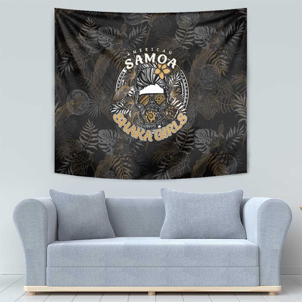Personalized Shaka Girls America Samoa Tapestry Tropical Flowers Vintage