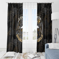 Personalized Shaka Girls America Samoa Window Curtain Tropical Flowers Vintage