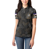 Personalized Shaka Girls America Samoa Women Polo Shirt Tropical Flowers Vintage DT02 - Polynesian Pride