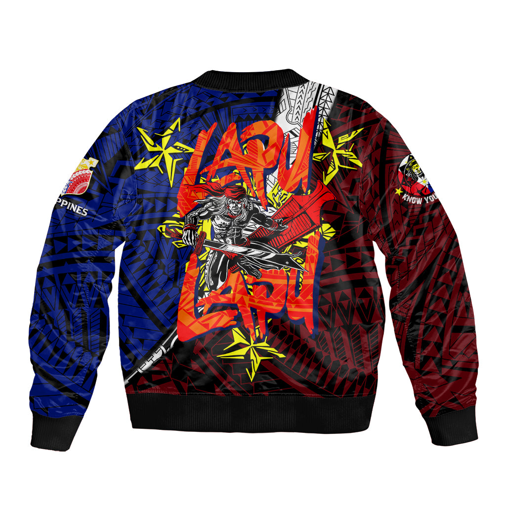 Philippines Lapu Lapu Bomber Jacket Chief Filipino Tattoo DT02 - Polynesian Pride