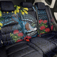 New Zealand Tui Bird Back Car Seat Cover Maori Koru Mix Pohutukawa DT04 - Polynesian Pride