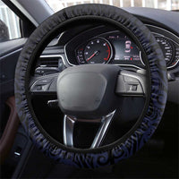 New Zealand Tui Bird Steering Wheel Cover Maori Koru Mix Pohutukawa DT04 - Polynesian Pride