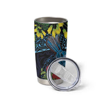 New Zealand Tui Bird Tumbler Cup Maori Koru Mix Pohutukawa DT04 - Polynesian Pride