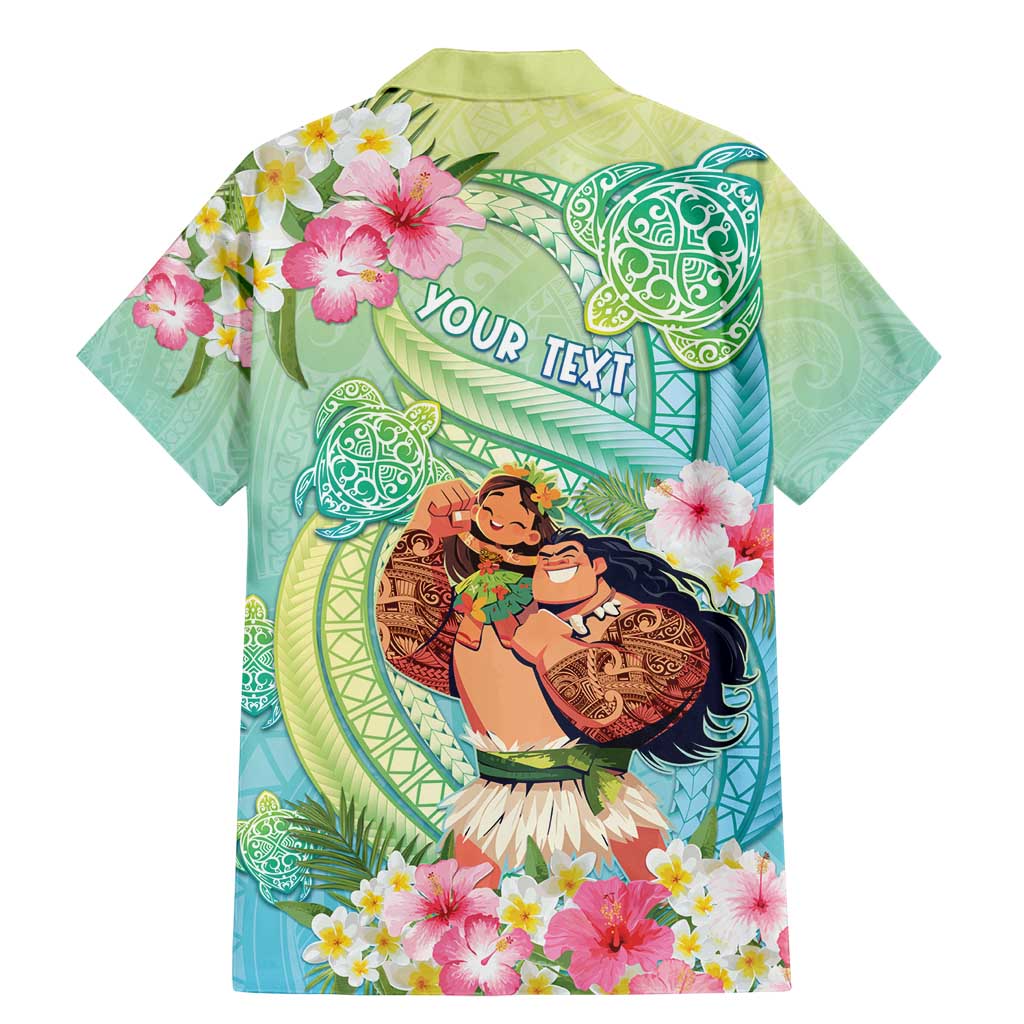 Personalised Hawaii Father's Day Family Matching Mermaid Dress and Hawaiian Shirt Happy Father And Child DT04 - Polynesian Pride