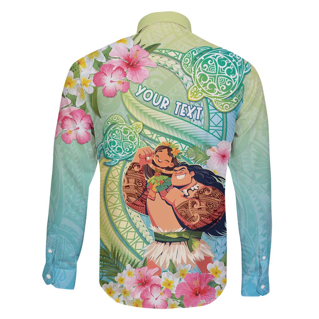 Personalised Hawaii Father's Day Family Matching Puletasi and Hawaiian Shirt Happy Father And Child DT04 - Polynesian Pride