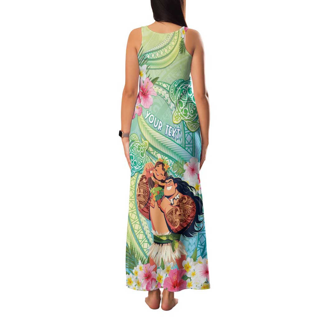 Personalised Hawaii Father's Day Family Matching Tank Maxi Dress and Hawaiian Shirt Happy Father And Child DT04 - Polynesian Pride