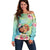 Personalised Hawaii Father's Day Off Shoulder Sweater Happy Father And Child