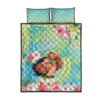 Hawaii Father's Day Quilt Bed Set Happy Father And Child DT04 - Polynesian Pride