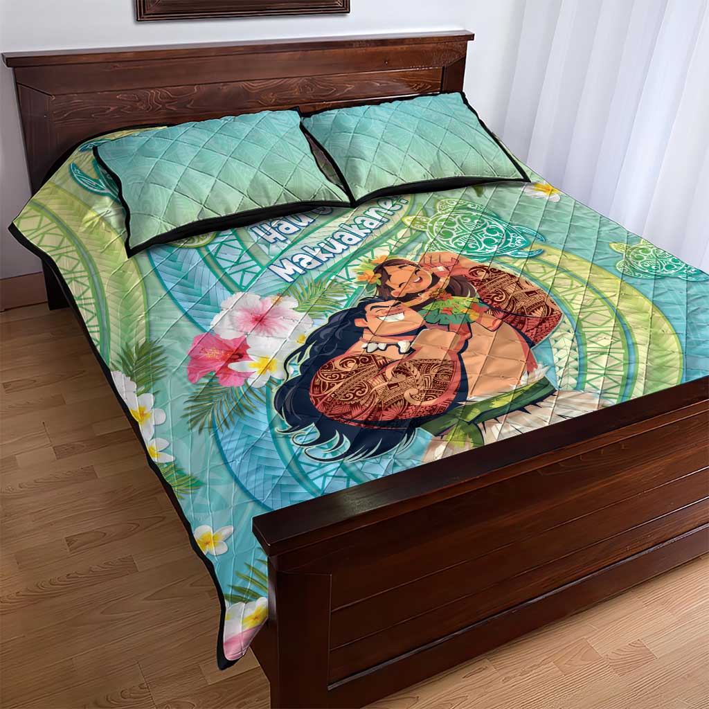Hawaii Father's Day Quilt Bed Set Happy Father And Child DT04 - Polynesian Pride