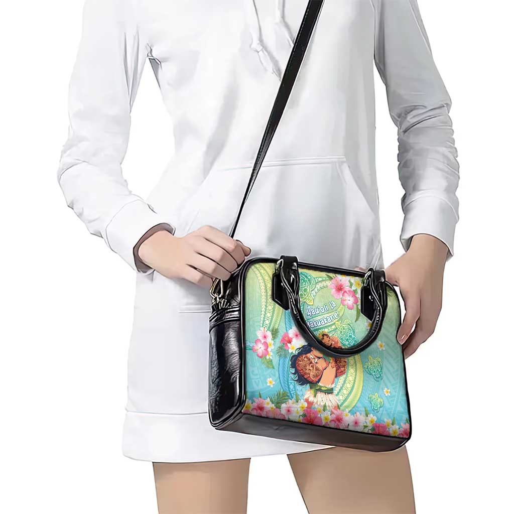 Hawaii Father's Day Shoulder Handbag Happy Father And Child