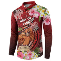 Personalised New Zealand Father's Day Button Sweatshirt Happy Father And Child DT04 - Polynesian Pride
