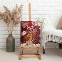 New Zealand Father's Day Canvas Wall Art Happy Father And Child DT04 - Polynesian Pride