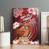 New Zealand Father's Day Canvas Wall Art Happy Father And Child DT04 - Polynesian Pride