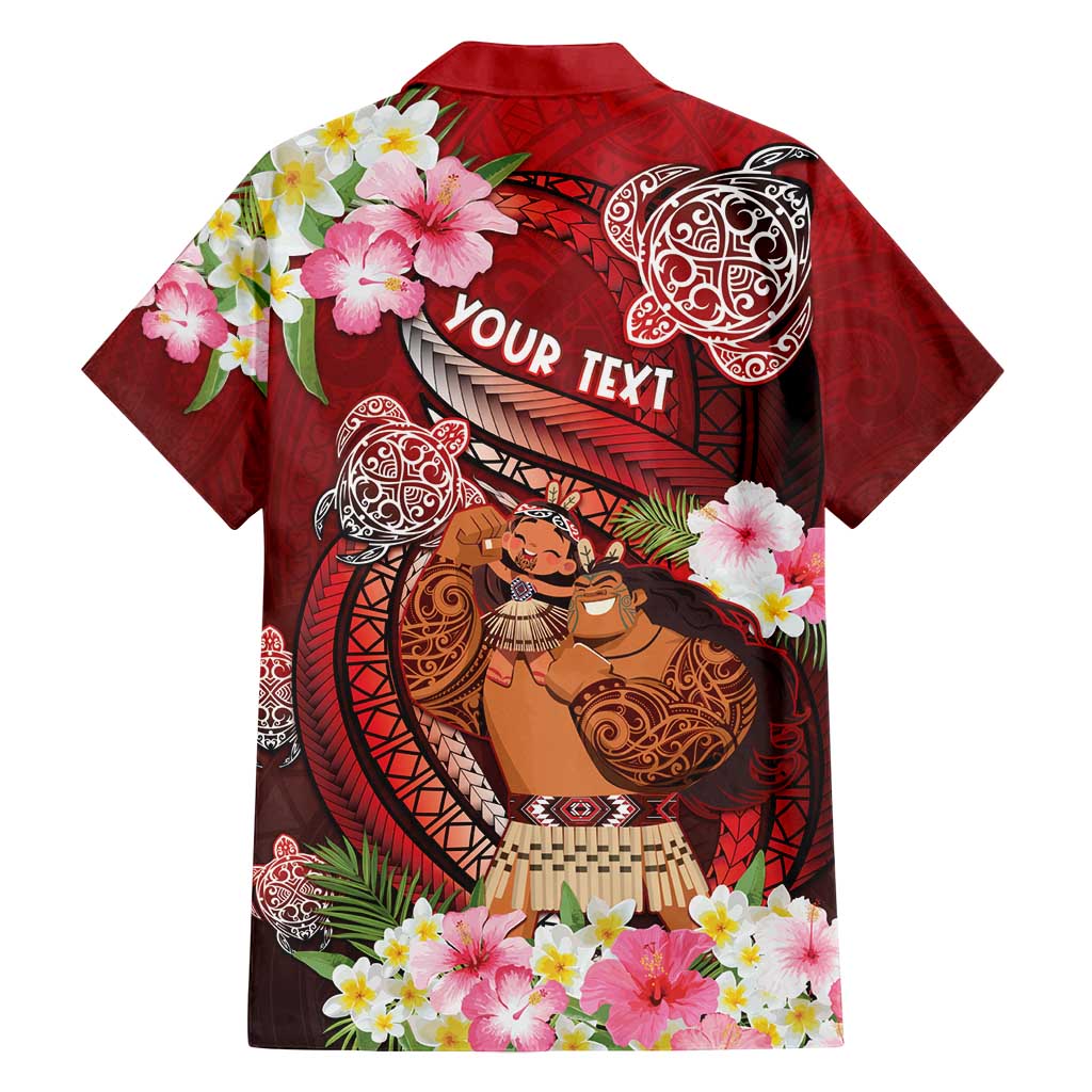 Personalised New Zealand Father's Day Family Matching Off Shoulder Maxi Dress and Hawaiian Shirt Happy Father And Child DT04 - Polynesian Pride