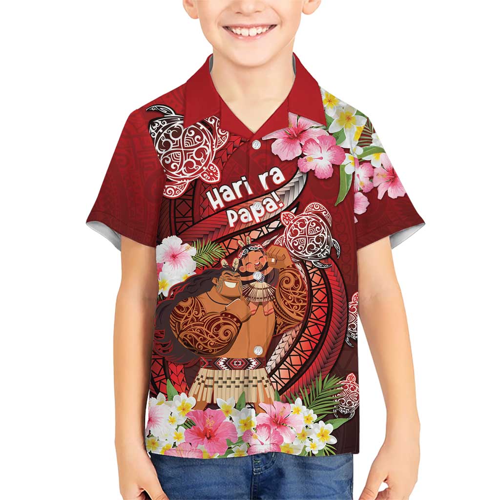 Personalised New Zealand Father's Day Hawaiian Shirt Happy Father And Child DT04 - Polynesian Pride