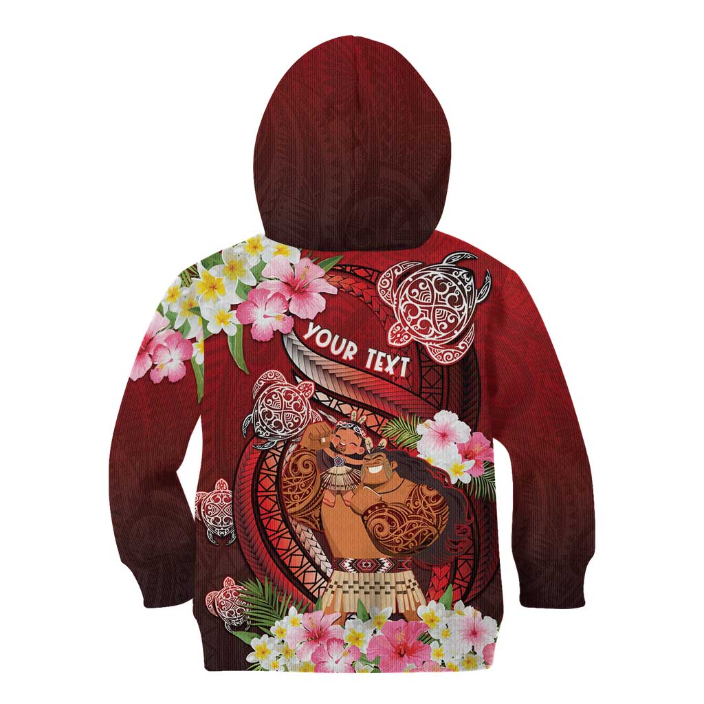Personalised New Zealand Father's Day Kid Hoodie Happy Father And Child DT04 - Polynesian Pride