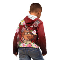 Personalised New Zealand Father's Day Kid Hoodie Happy Father And Child DT04 - Polynesian Pride