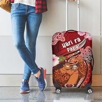 New Zealand Father's Day Luggage Cover Happy Father And Child DT04 - Polynesian Pride