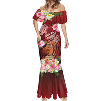 Personalised New Zealand Father's Day Mermaid Dress Happy Father And Child DT04 - Polynesian Pride