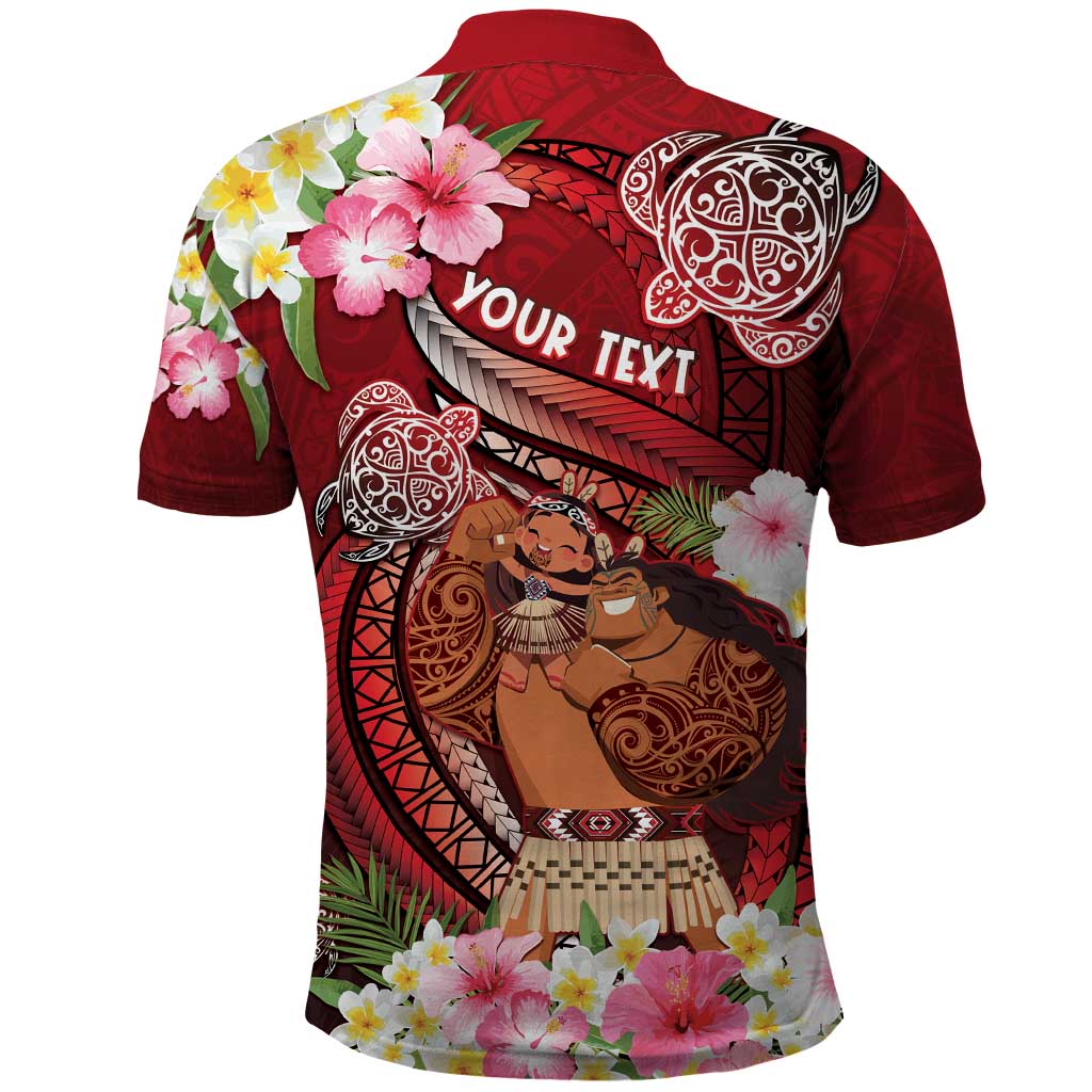 Personalised New Zealand Father's Day Polo Shirt Happy Father And Child DT04 - Polynesian Pride