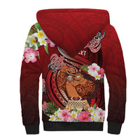 Personalised New Zealand Father's Day Sherpa Hoodie Happy Father And Child DT04 - Polynesian Pride