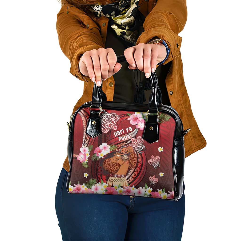 New Zealand Father's Day Shoulder Handbag Happy Father And Child