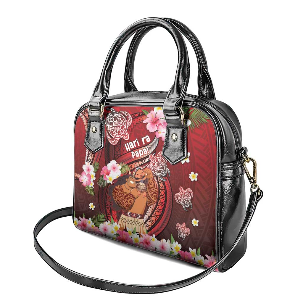 New Zealand Father's Day Shoulder Handbag Happy Father And Child