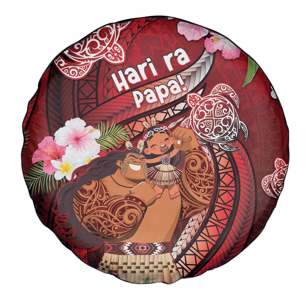 New Zealand Father's Day Spare Tire Cover Happy Father And Child DT04 - Polynesian Pride