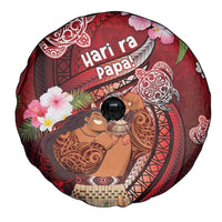 New Zealand Father's Day Spare Tire Cover Happy Father And Child DT04 - Polynesian Pride