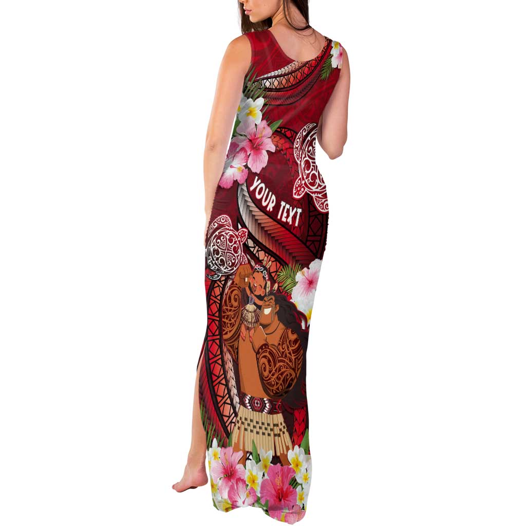 Personalised New Zealand Father's Day Tank Maxi Dress Happy Father And Child DT04 - Polynesian Pride