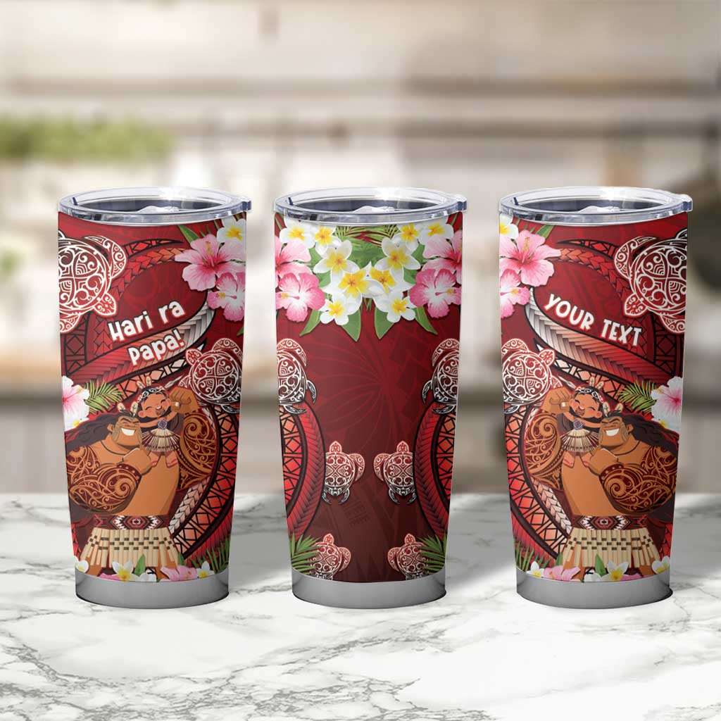 Personalised New Zealand Father's Day Tumbler Cup Happy Father And Child DT04 - Polynesian Pride