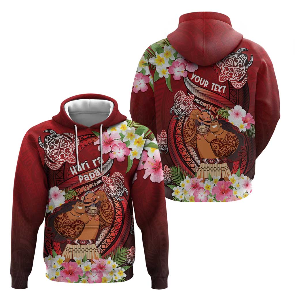 Personalised New Zealand Father's Day Zip Hoodie Happy Father And Child DT04 - Polynesian Pride