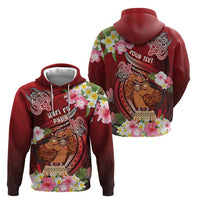 Personalised New Zealand Father's Day Zip Hoodie Happy Father And Child DT04 - Polynesian Pride
