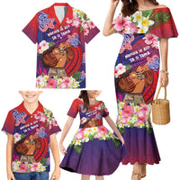 Personalised Samoa Father's Day Family Matching Mermaid Dress and Hawaiian Shirt Happy Father And Child DT04 - Polynesian Pride