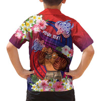 Personalised Samoa Father's Day Family Matching Puletasi and Hawaiian Shirt Happy Father And Child DT04 - Polynesian Pride