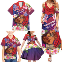 Personalised Samoa Father's Day Family Matching Summer Maxi Dress and Hawaiian Shirt Happy Father And Child DT04 - Polynesian Pride