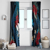Hawaii Butterfly Window Curtain Kanaka Maoli Mix Hibiscus DT04 - Polynesian Pride