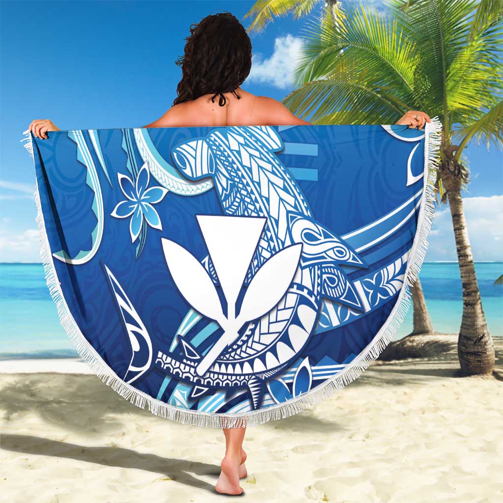 Hawaii Beach Blanket Turtle With Hammerhead Shark Oceanic DT04 - Polynesian Pride