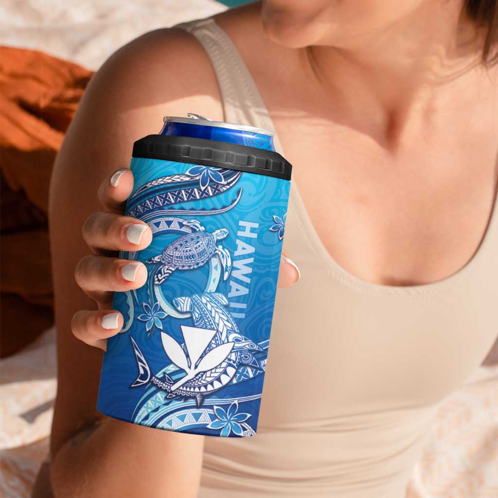 Hawaii 4 in 1 Can Cooler Tumbler Turtle With Hammerhead Shark Oceanic