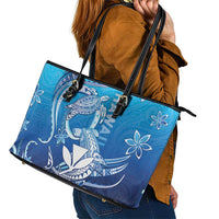 Hawaii Leather Tote Bag Turtle With Hammerhead Shark Oceanic DT04 - Polynesian Pride