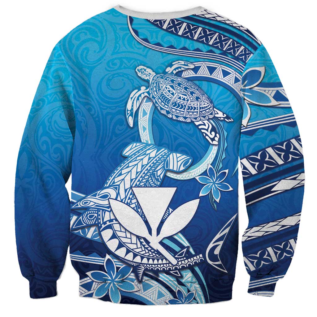 Hawaii Sweatshirt Turtle With Hammerhead Shark Oceanic