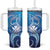 Hawaii Tumbler With Handle Turtle With Hammerhead Shark Oceanic