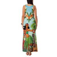 Hawaii Lei Day Family Matching Tank Maxi Dress and Hawaiian Shirt Hula Girl With Tropical Forest DT04 - Polynesian Pride